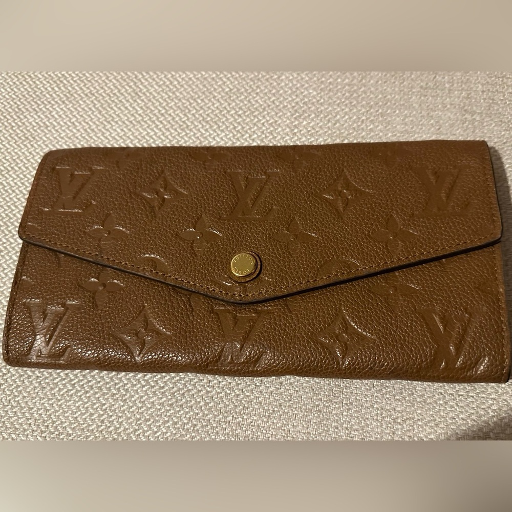 Louis Vuitton Sarah Wallet Empreinte Brown - Picture 15 of 15